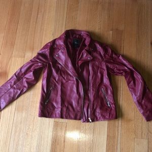 ❤️Red Medium Forever 21 Leather Jacket